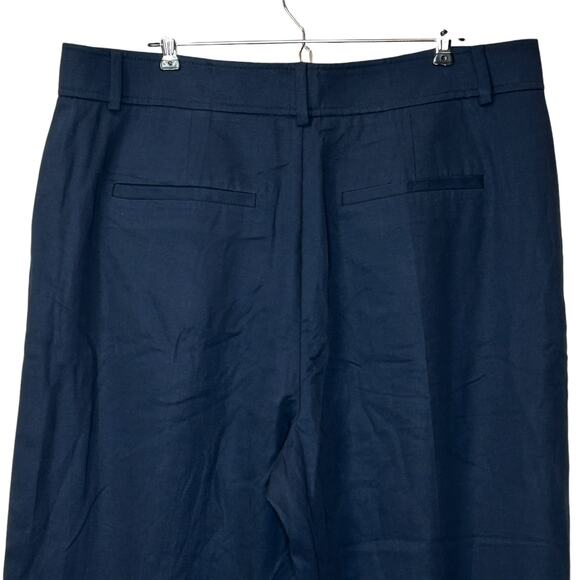 Everlane Tencel Way High Tapered Buttersmooth Navy Blue Pant 16 - Picture 9 of 11